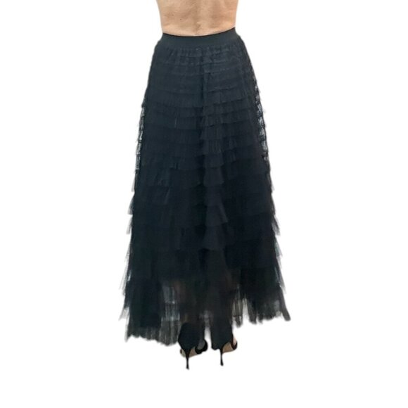 NWT Black Tulle Skirt- Fully Lined - Picture 3 of 7